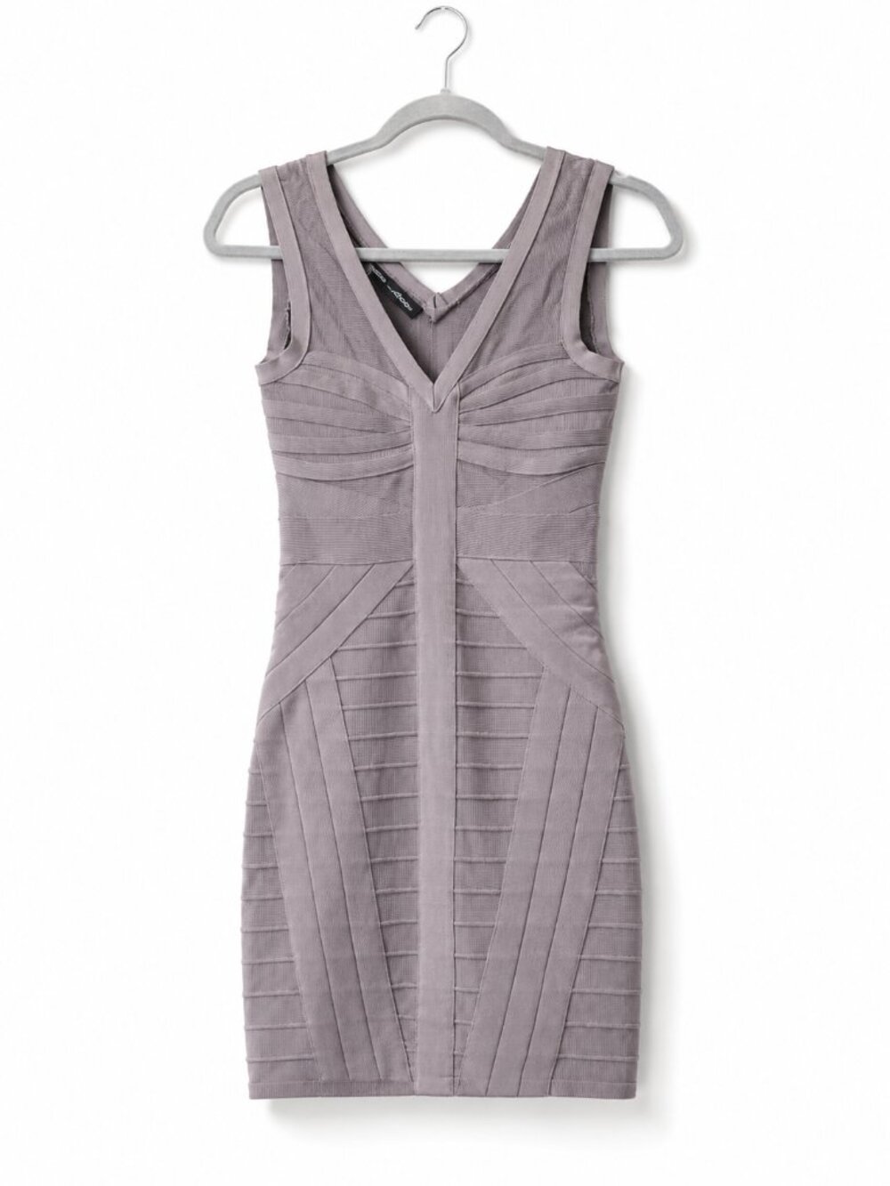 BEBE Retro Y2k Gray Bandage Dress